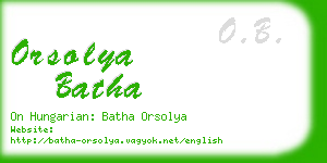 orsolya batha business card